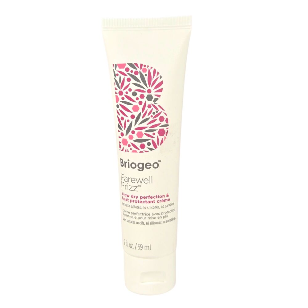 Briogeo Farewell Frizz Blow Dry Perfection Heat Protectant 2 fl oz Travel Sealed